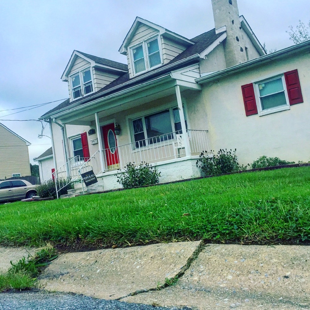 Brookland Terrace Civic Club Curb Collapsing 302 Ohio Ave at Brookland