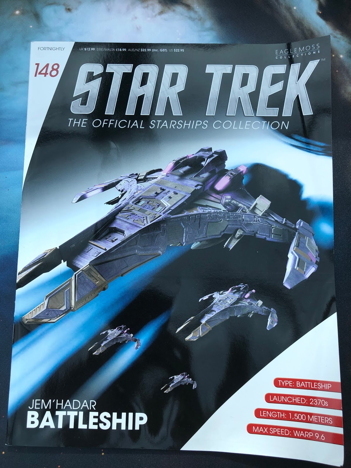 Issue #13 Jem'Hadar Battle Cruiser Eaglemoss Star Trek Starship 
