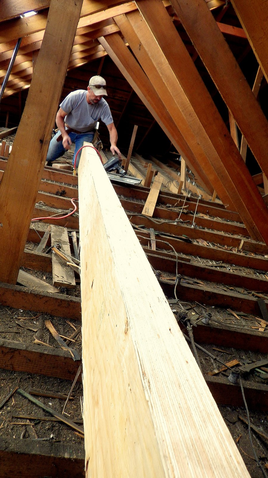Jacking Up Sagging Ceiling Joists Shelly Lighting