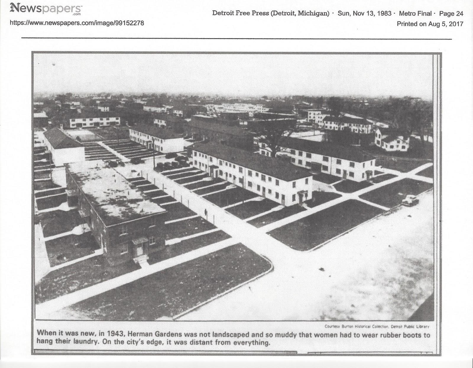 Life on Eagle Street Herman Gardens