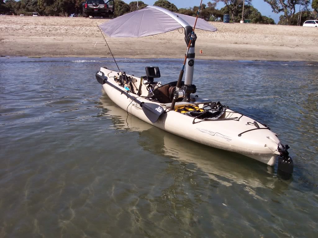 El Blog de Carcharinus Sombrilla, Umbrella, Bimini Kayak Hobie Outback