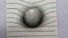 dibujar, esfera, 3d