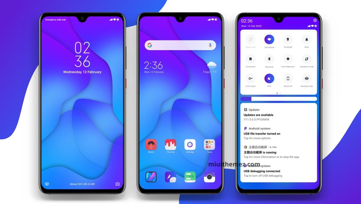 The Coolest Blue MIUI Theme for Xiaomi Devices