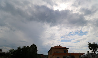 Clouds prevented us from going for a walk Clouds prevented us from going for a walk