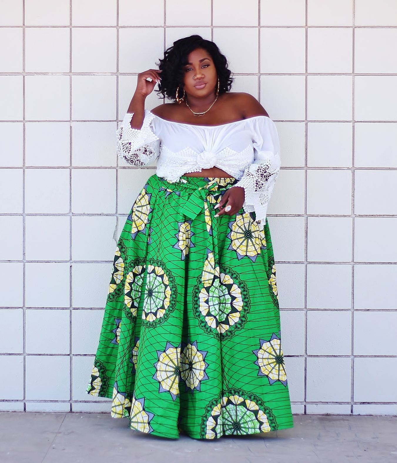 Ankara African Print Skirt