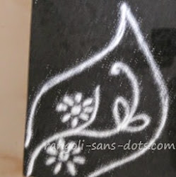 rangoli corner simple border designs kolam side alpona borders muggulu