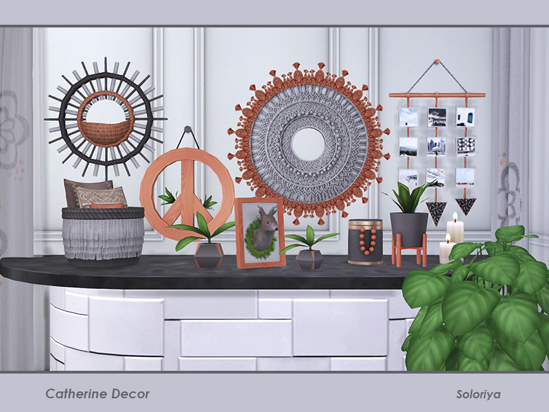 soloriya Catherine Decor. Sims 4