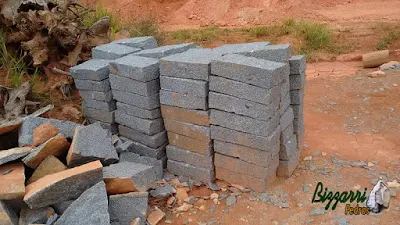 Pedra folheta para caminho de pedra cortada a mão.