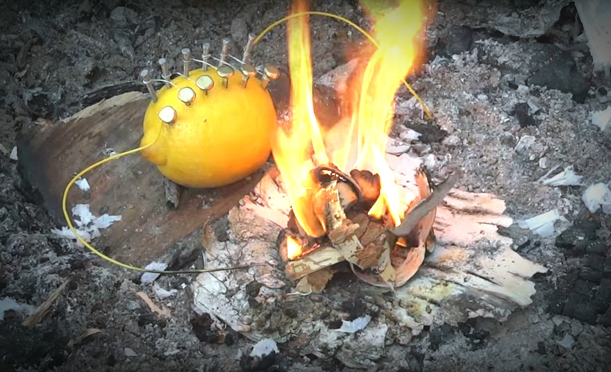 YouTuber Specialized In Survival Skills Teaches Us How To Start A Fire Using A Lemon