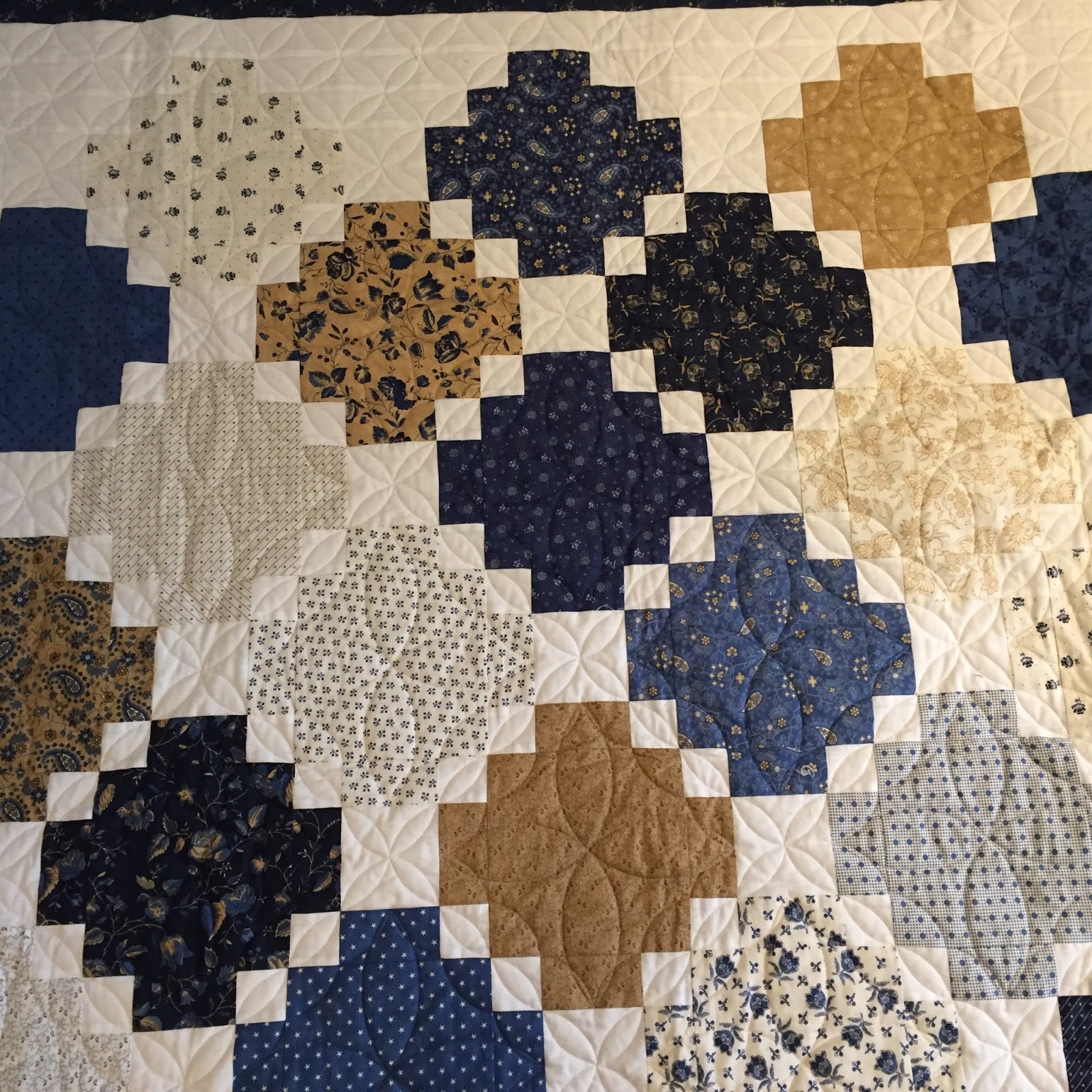 Anne Marie´s Quilt Fig Tree &Co pattern Mahalo with Lexington/ Moda