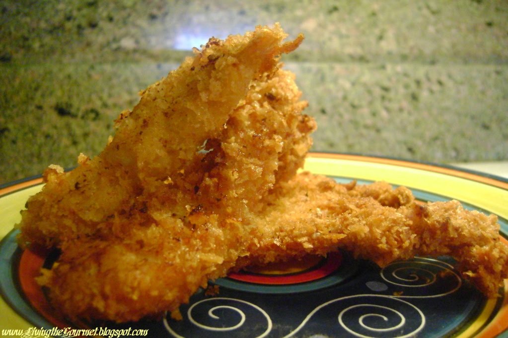 Panko Crusted Chicken Strips Living The Gourmet