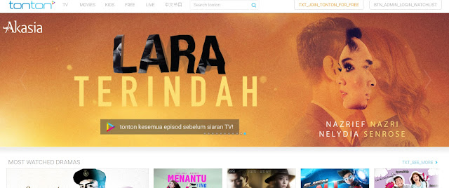 Website TONTON yang boleh dilawati oleh orang ramai Website TONTON yang boleh dilawati oleh orang ramai