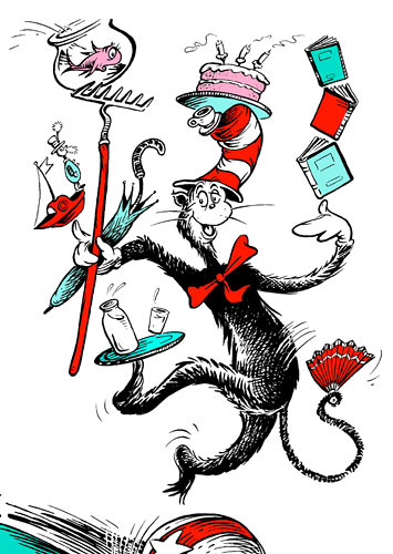 clipart cat in the hat - photo #18