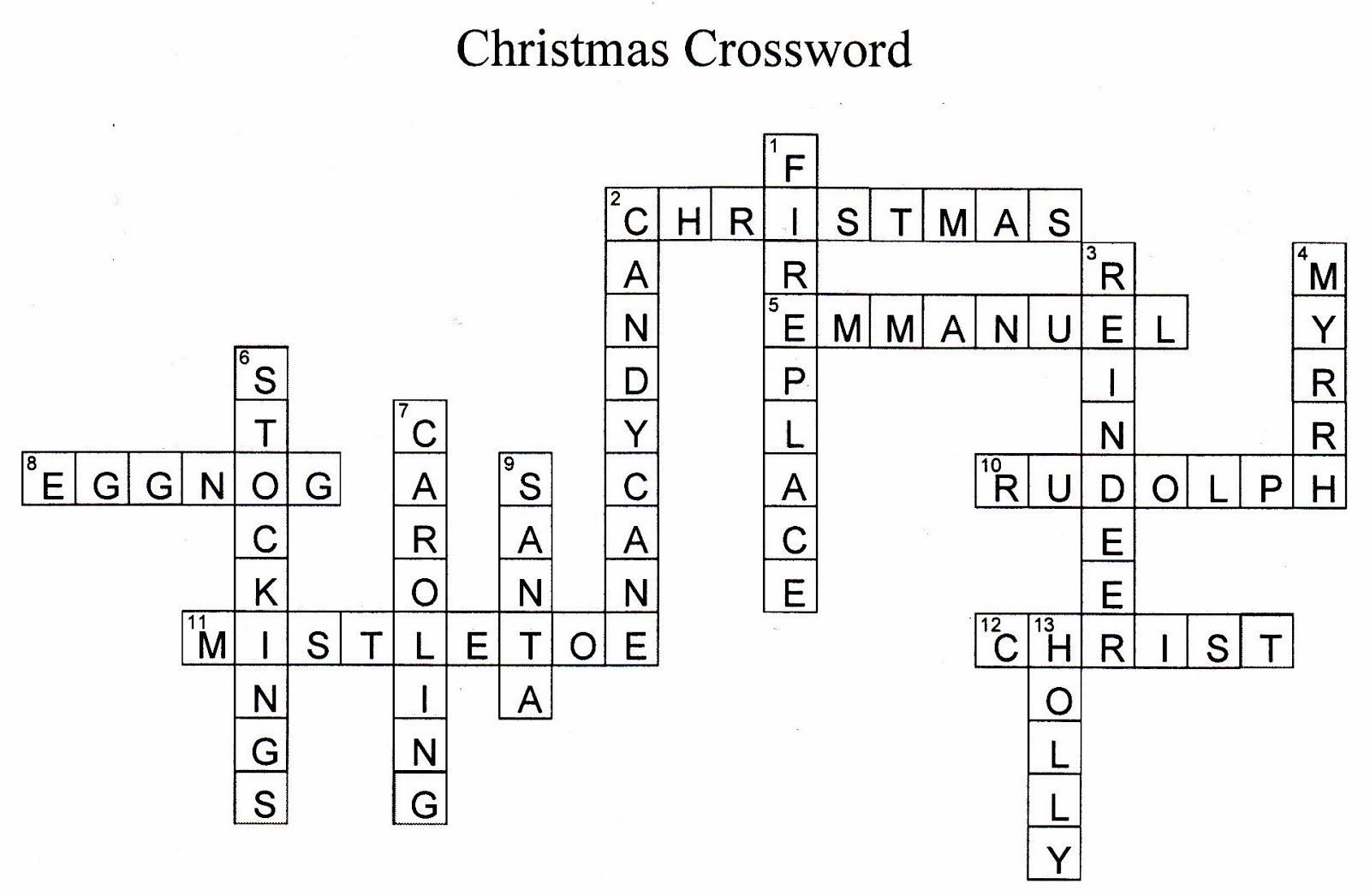 The MVL Charger Blog Charger Christmas Crossword Puzzle Answers The MVL Charger Blog Charger Christmas Crossword Puzzle Answers