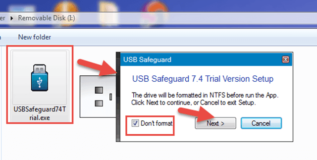  برنامج USB Safeguard