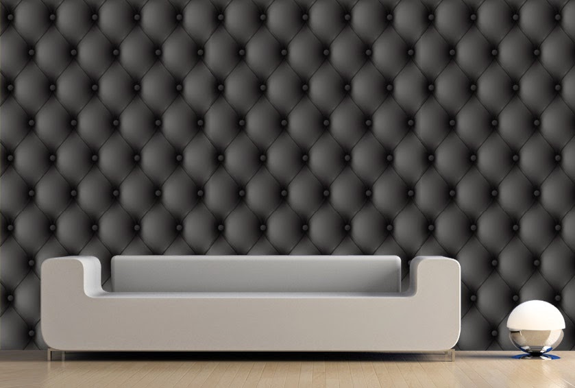 Papier Peint Effet Cuir Noir