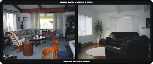 ©2009 Zoll - living room before and after rt