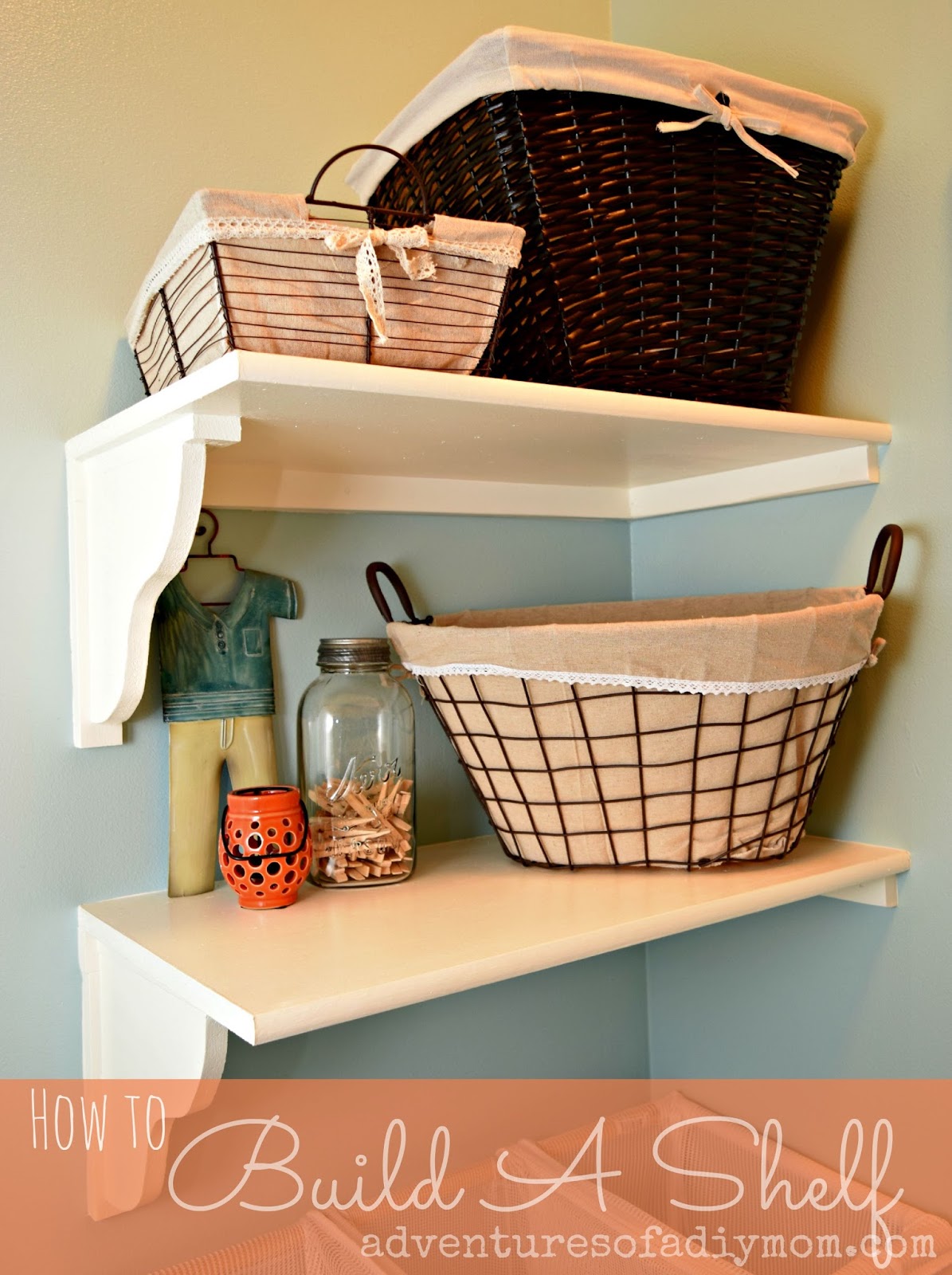 How to Build a Shelf Laundry Room Makeover Adventures of a DIY Mom
