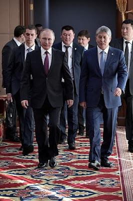 President Putin, Almazbek Atambayev.