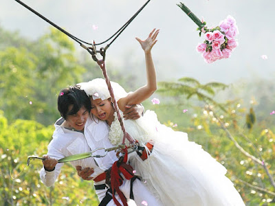 Acara unik pengantin Thailand rai perkahwinan