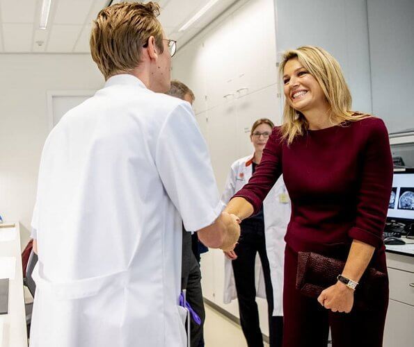 Queen Maxima visited the Department of Anatomy and Neurosciences at the VU University
