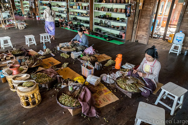 Fabrique de cheroots - Nampan - Lac Inle - Birmanie Myanmar
