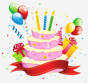Happy Birthday Wish Image with Cake & Candles