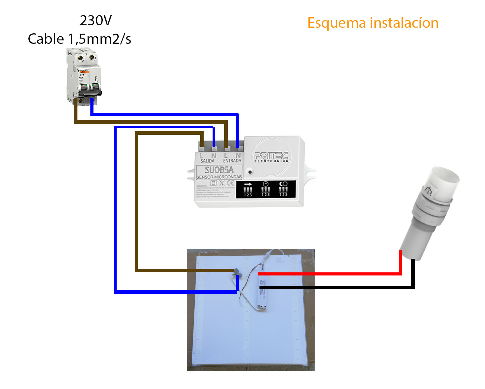 Reparalo tu mismo: COMO INSTALAR PANTALLA LED CON SENSOR DE MOVIMIENTO