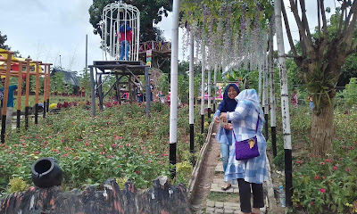 Pengalaman Berwisata Ke Taman Bunga Baturaja OKU Saat Tahun Baru 2019