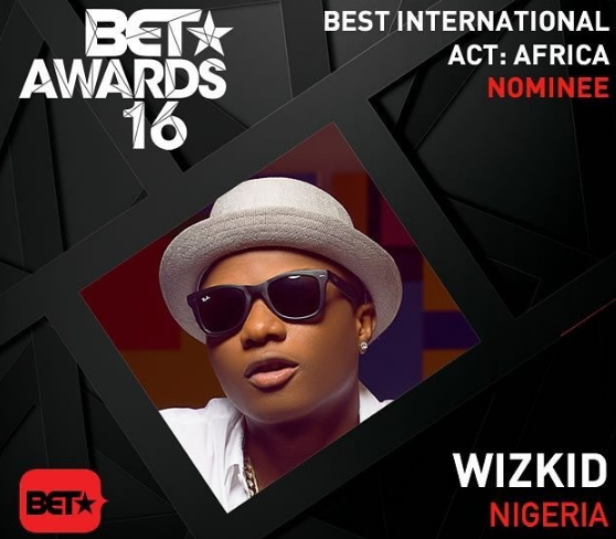 wizkid bet awards 2016