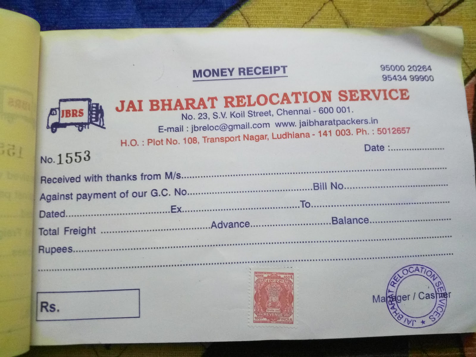 movers and packers bill