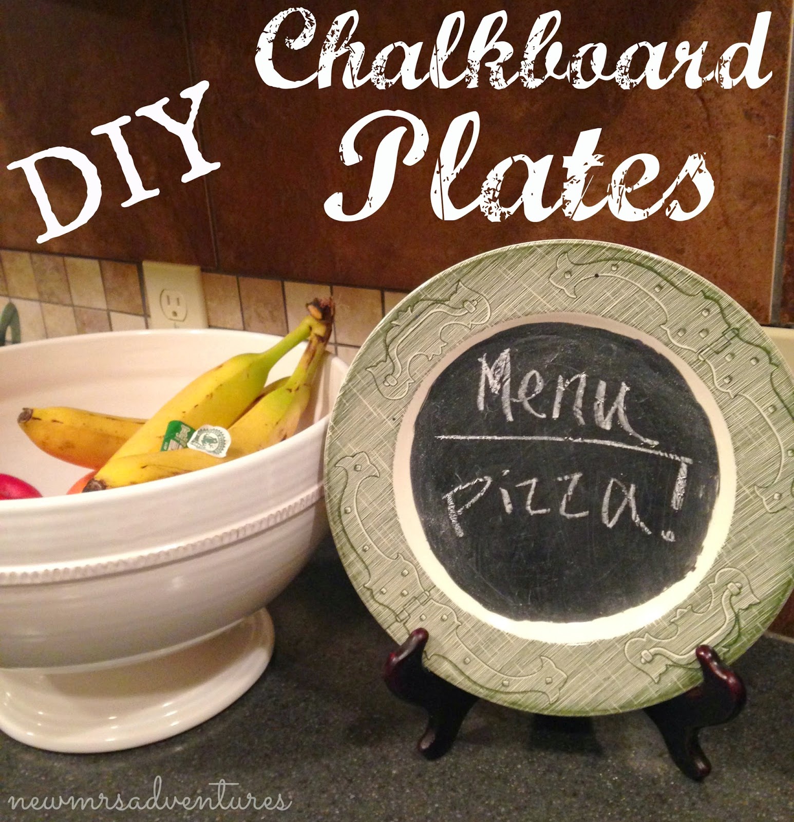 Barnabas Lane DIY Chalkboard Decorative Plates