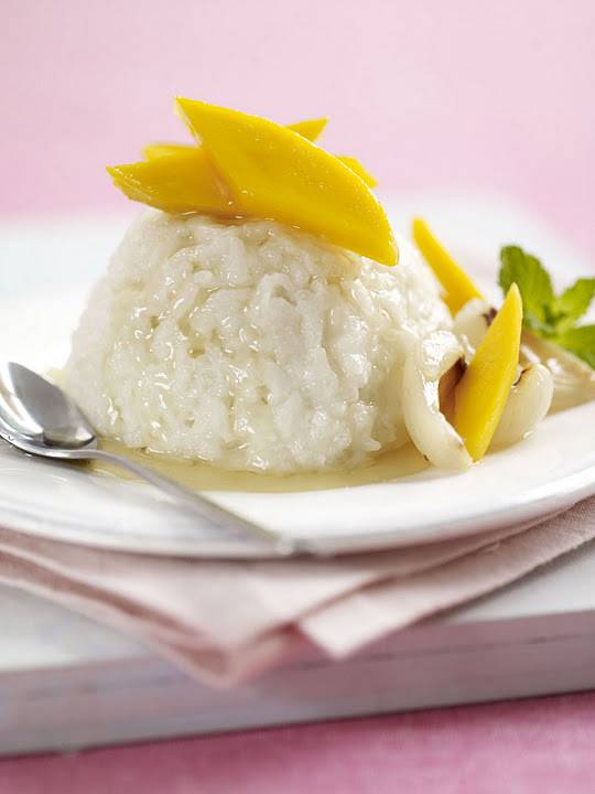 Sticky Rice, Mango and Palm Syrup: Easy Dessert Recipe 