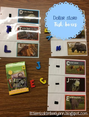 Dollar Store Task Boxes for Special Education
