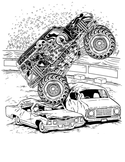 Coloring Pages Of Monster Trucks - Best Coloring Pages Collections