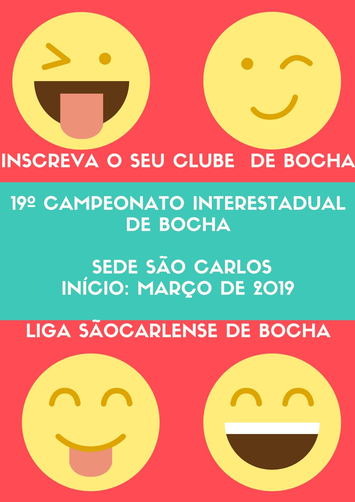 INTERESTADUAL DE BOCHA 2019