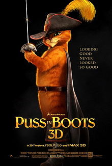 Puss in Boots poster animatedfilmreviews.filminspector.com