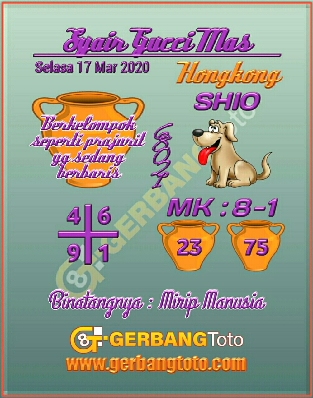 Prediksi Syair Hk 17 Maret 2020 Syair Togel Hk Pangkalantoto