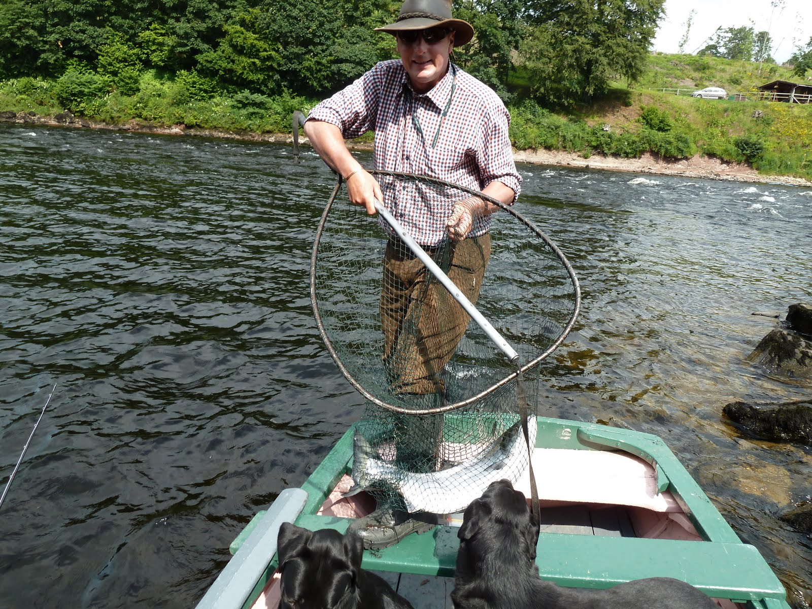 Salmon Fishing Scotland. Salmon Fishing Scotland July Salmon Fishing on the Tay 2011.