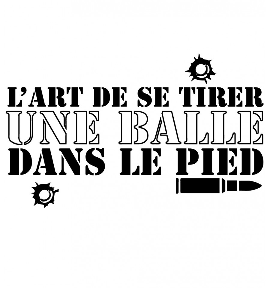 Résultat de recherche d'images pour "un type se tire une balle dans le pied"