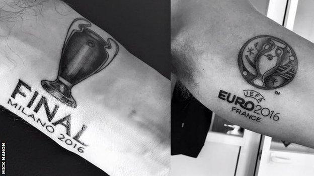 Refereeing World: Champions League & Euro 2016 tattoos for Clattenburg