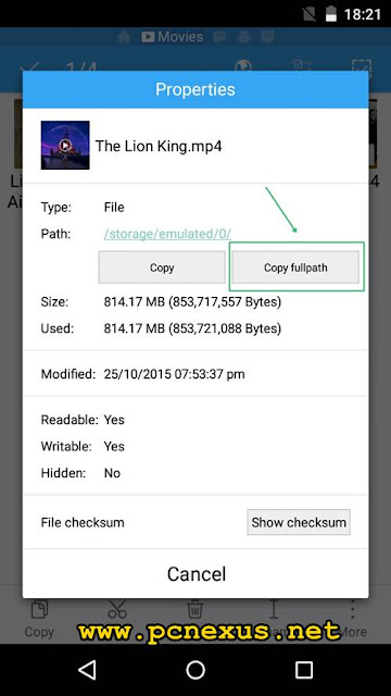 es file explorer file path