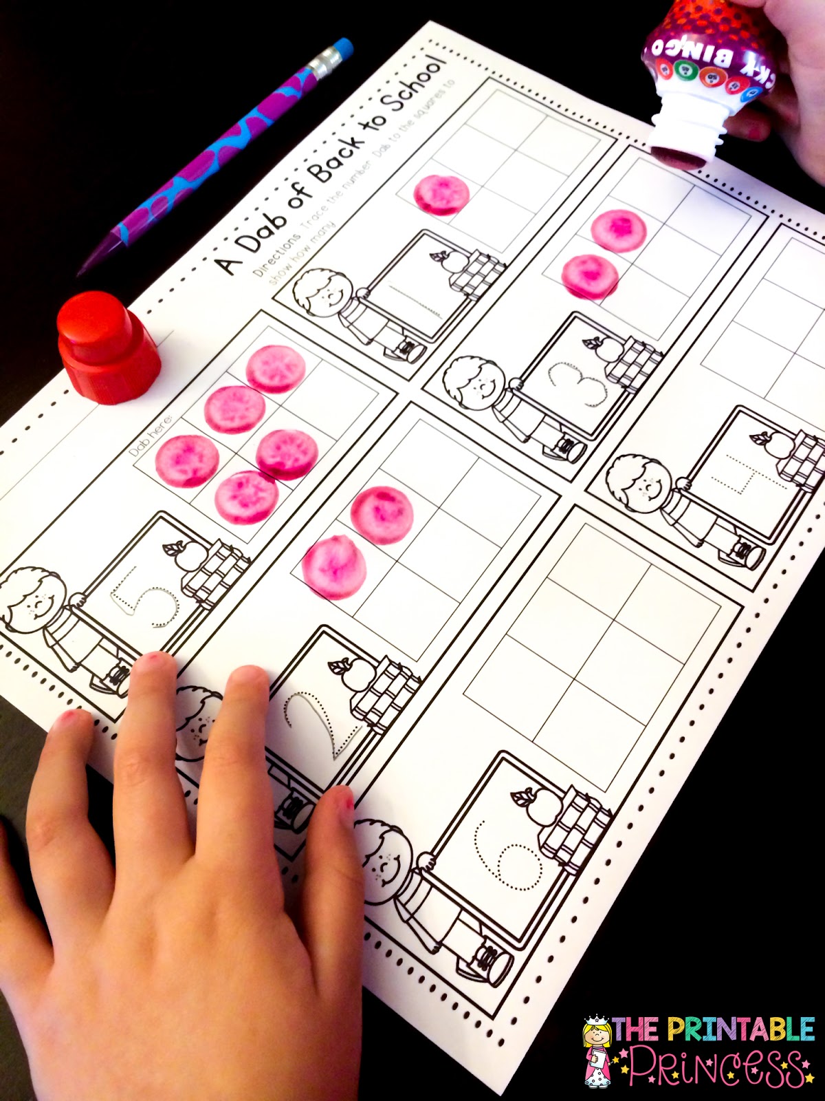 The Printable Princess: Using Bingo Dabbers in the Classroom {with a
