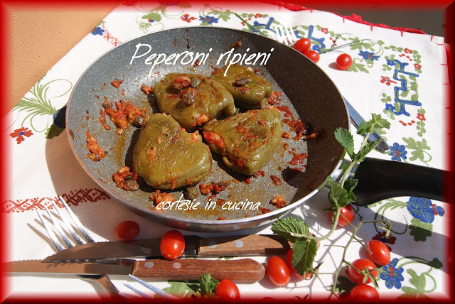 peperoni ripieni in padella