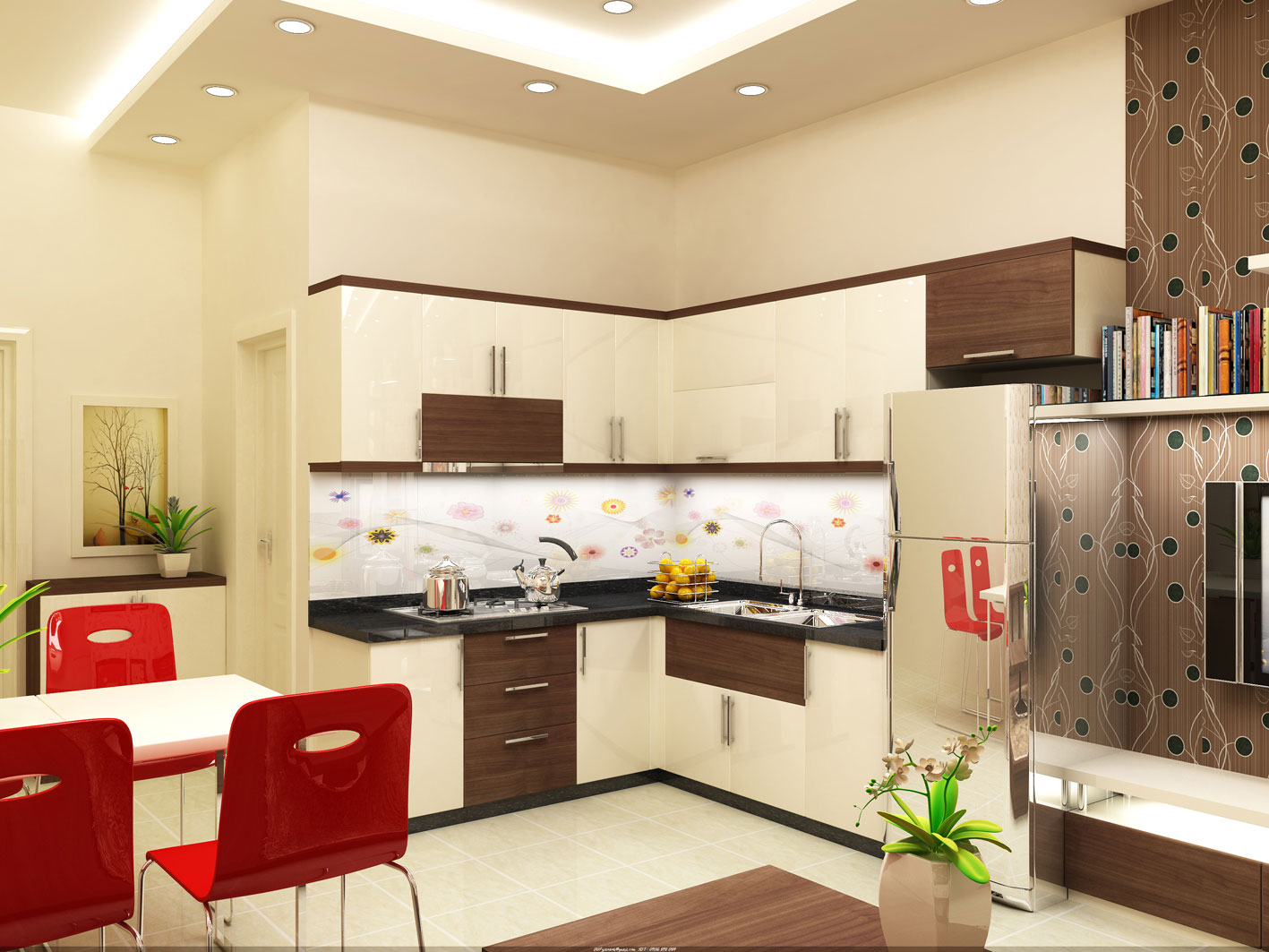 Kình Màu Ốp Bếp Hoa Văn Họa Tiết Đẹp 2021