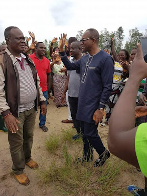 1 Photos: Ibe Kachikwu visits site of Maritime University in Delta state
