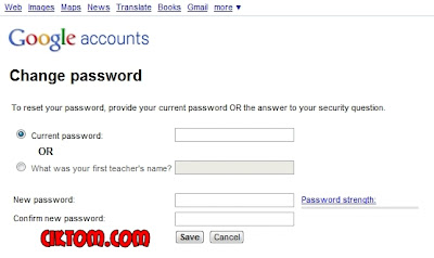 Tukar password blogspot 3