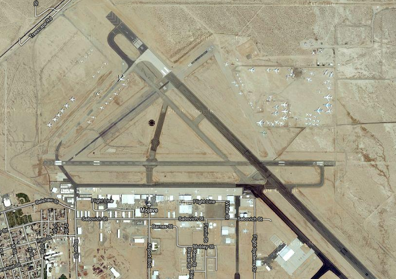 Odd Locations On Google Maps: Airplane Graveyards - Mojave Airport