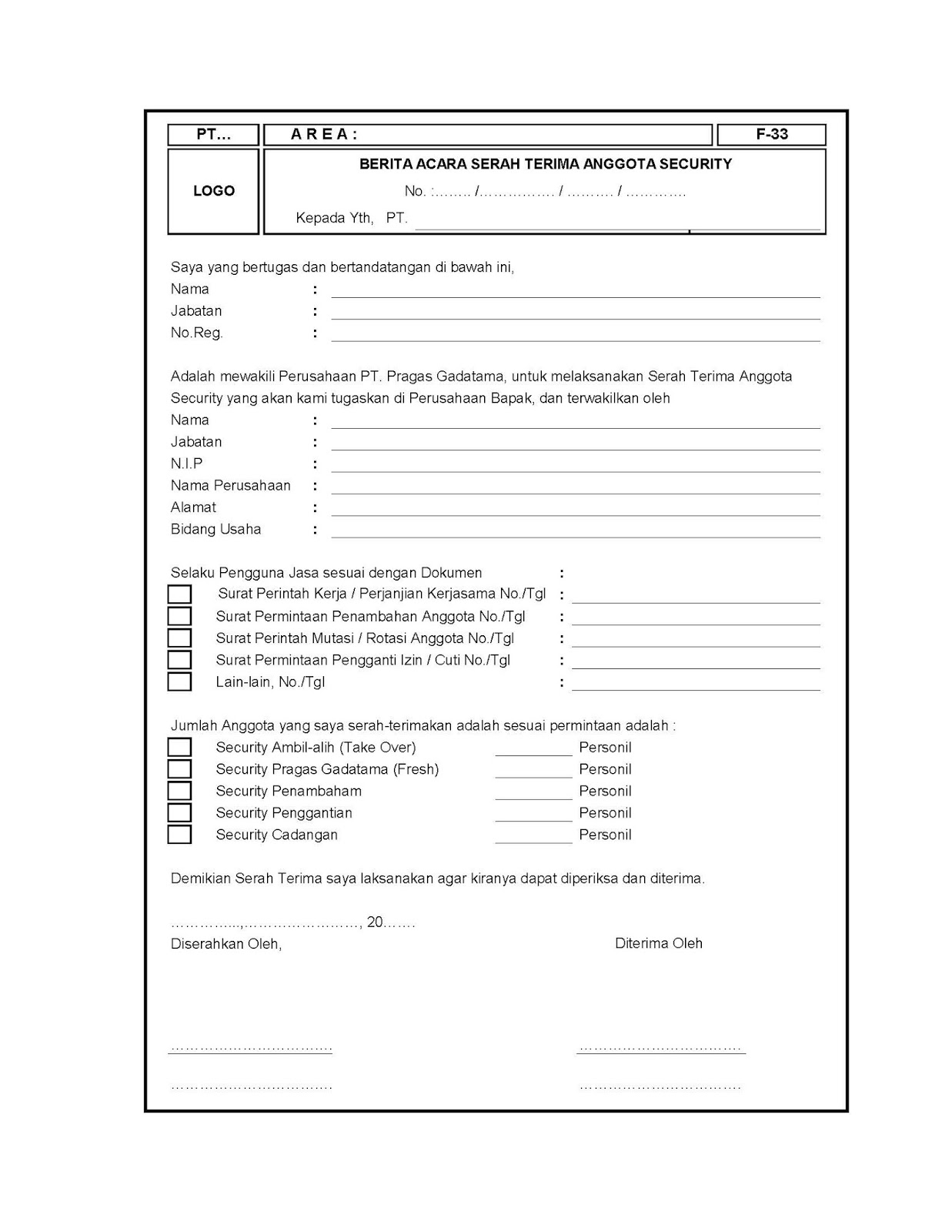 Contoh Laporan Patroli Security Via Wa Nusagates