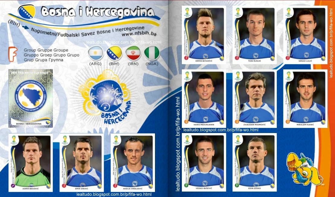 Album BOSNA I HERCEGOVINA - BOSNIA E HEZERGOVINA Fifa World Cup BRAZIL